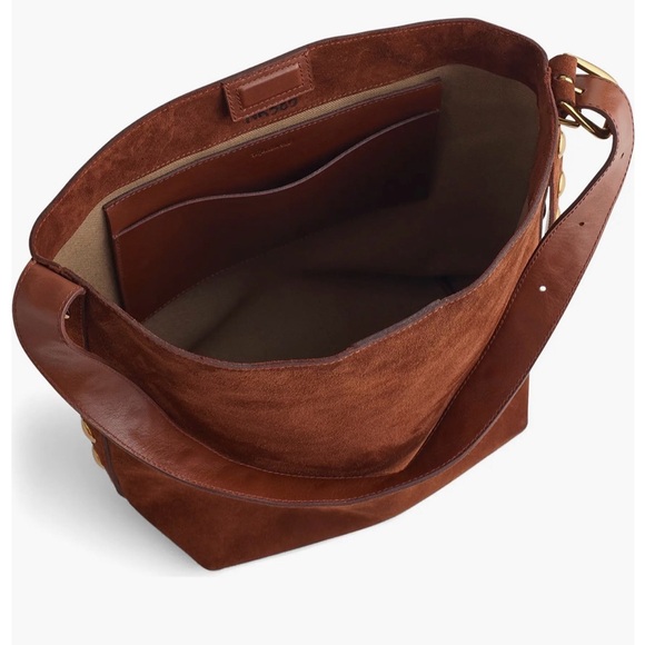 The Essential Bucket Tote Madewell NWT Color Soft Mahogany - Picture 3 of 15